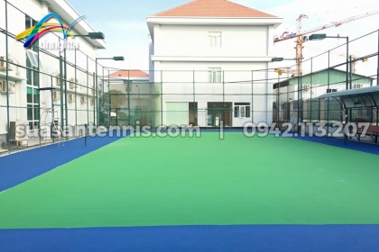 Sơn Decoturf cho 01 sân tennis Tân Cảng - Sài Gòn