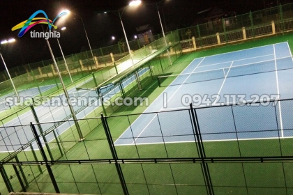 Thi công 4 sân tennis cho Trung tâm thể thao Bình Phước