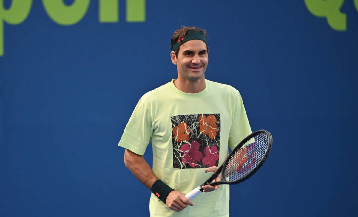 Federer - Evans: Cữ dượt đầu tiên