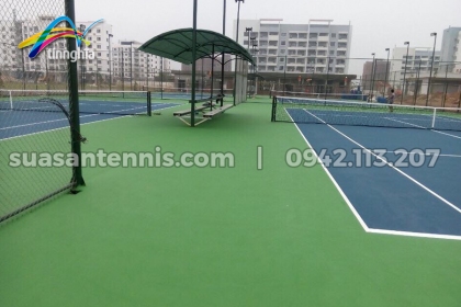 Thi công 4 sân tennis khu nghỉ dưỡng cho chuyên gia dầu khí ở Thanh Hóa