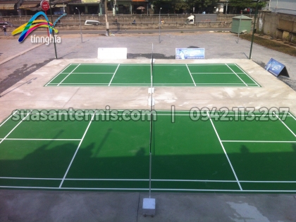 Construct 2 Badminton Courts at Linh Trung Bridge - The year 2015