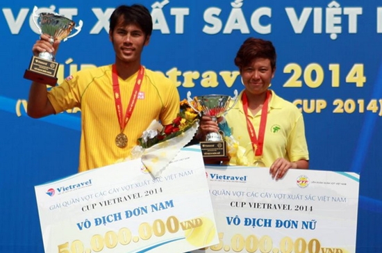 Lâm Quang Trí lần đầu vô địch giải Các tay vợt xuất sắc 2014