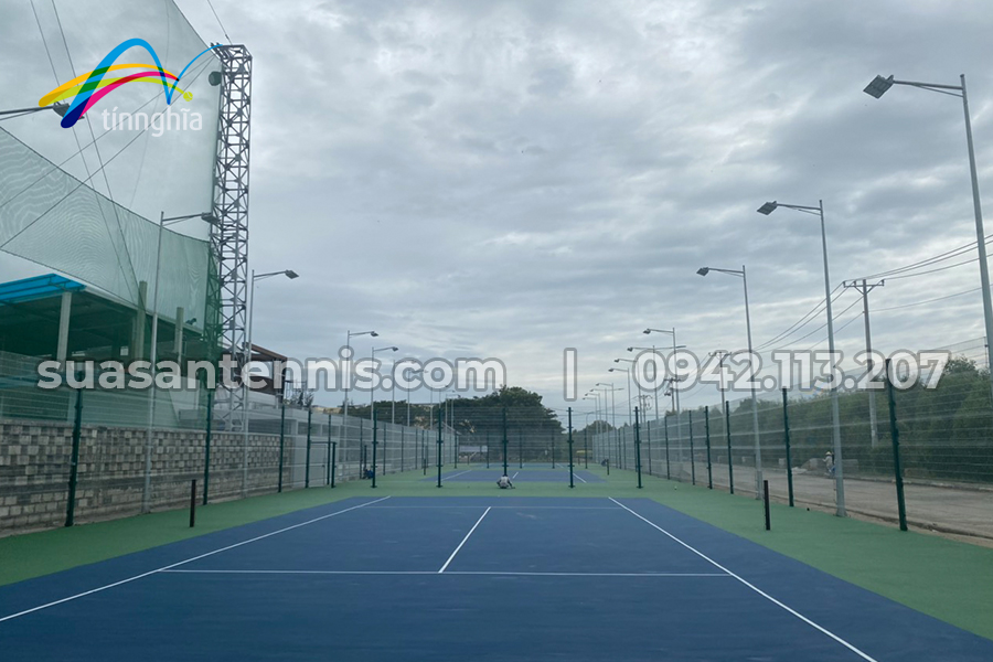 HÌNH ẢNH CẬP NHẬT TỪ HIỆN TRƯỜNG DỰ ÁN: Tín Nghĩa thi công mới 3 sân tennis KCN Phú An Thạnh - Bến Lức - Long An